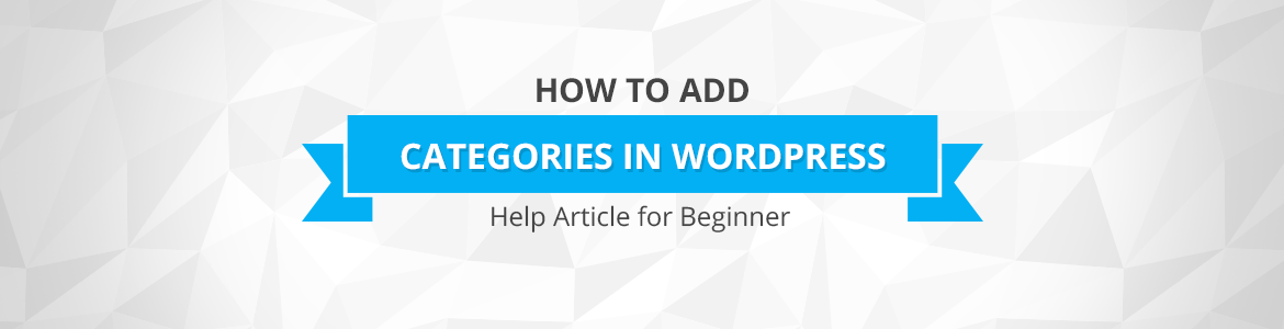 how to add categories in wordpress