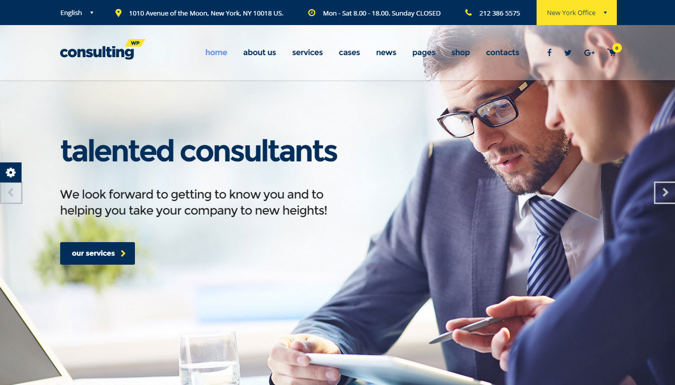 Consulting – Business, Finance WordPress Theme